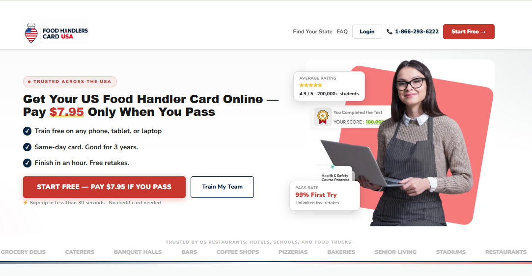 Food Handlers Card USA case study