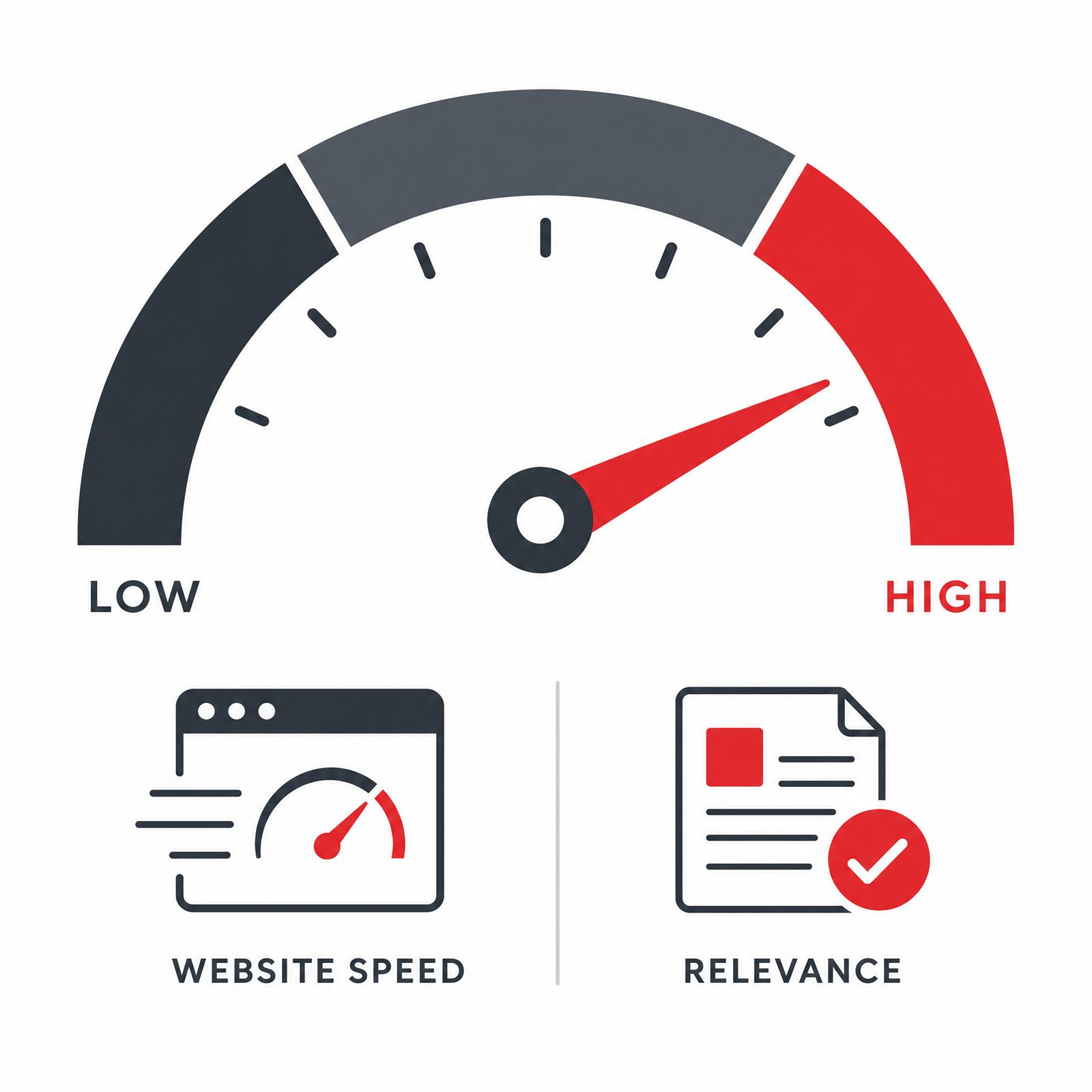 Man comparing a declining performance chart against a rising performance chart on two monitors