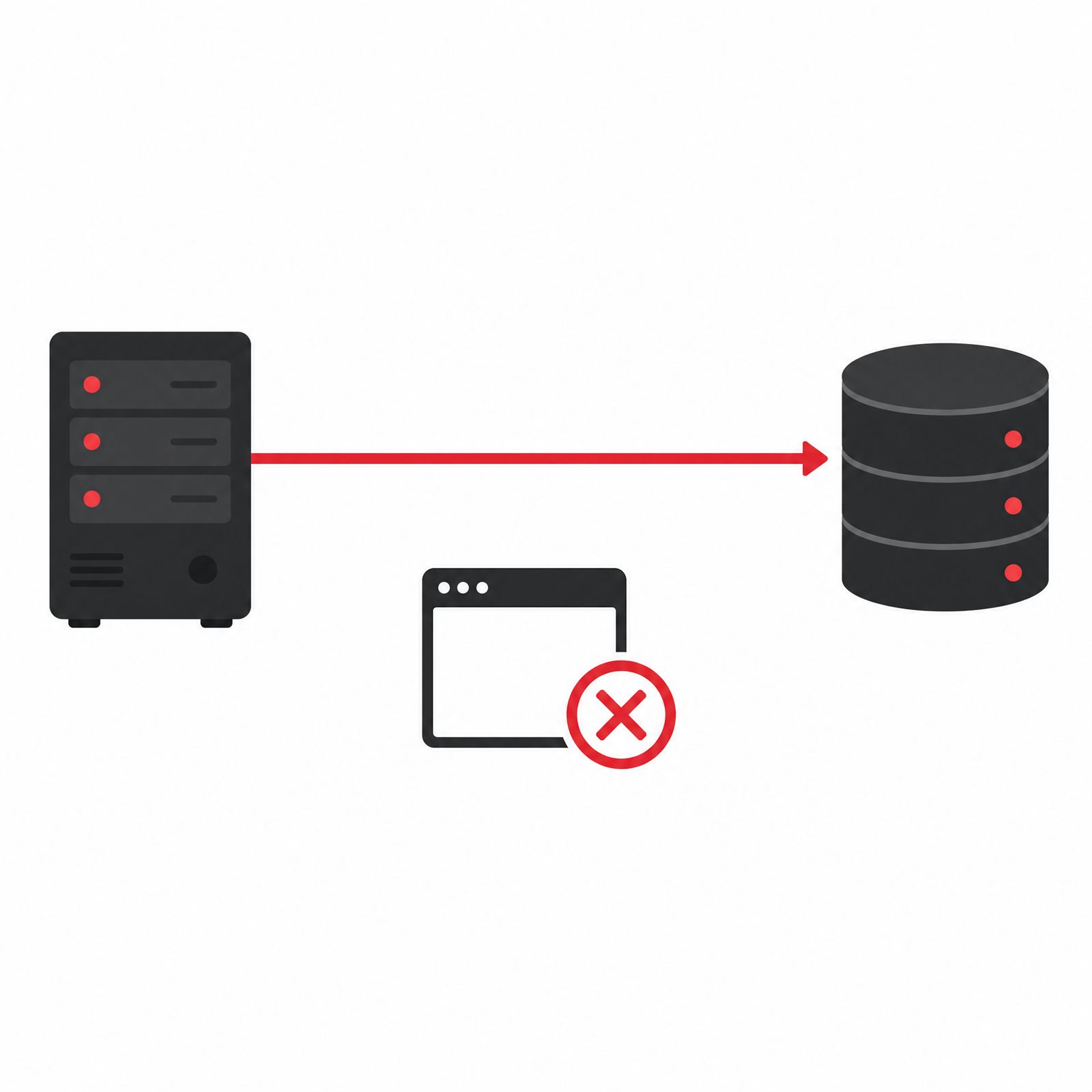Server infrastructure representing server-side conversion tracking sending clean data to Google and Meta